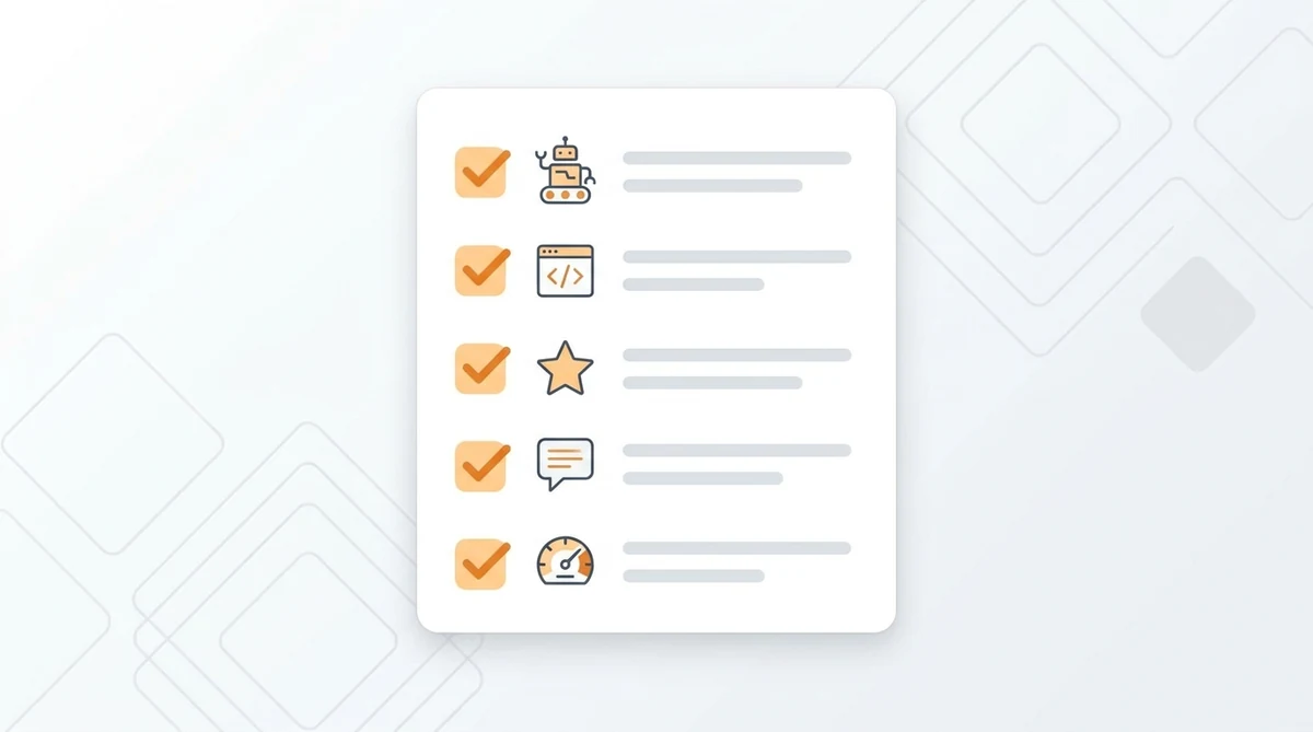 AI search readiness checklist: crawler access, product schema, reviews, FAQ content and page speed